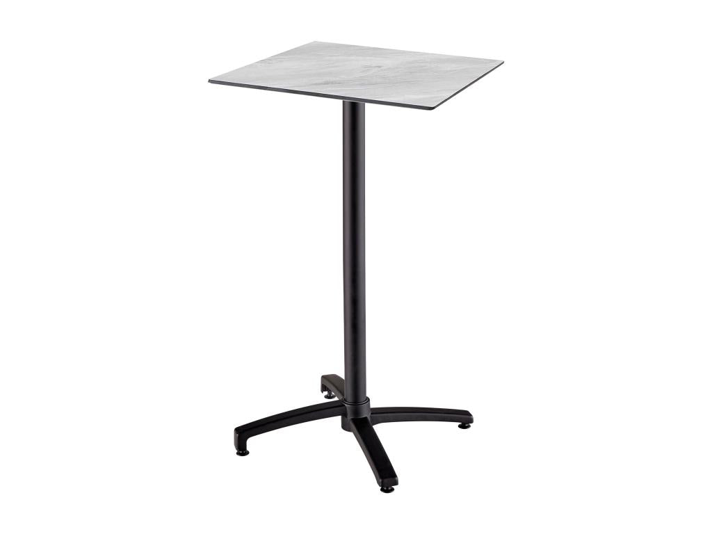 Tavolo Ensemble haute stratifié marmo e 2 chaises hautes grey DSKN40647
