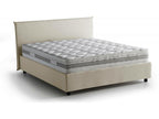 Letto matrimoniale Mobenze Contenitore con rivestimento in tessuto Made in Italy Apertura frontale con materasso 140x190 cm incluso Beige OPVN15443