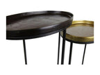 Luxameub Plateau Set mobile da 2 pezzi Luxameub Nero - Luxameub JCOQ91721
