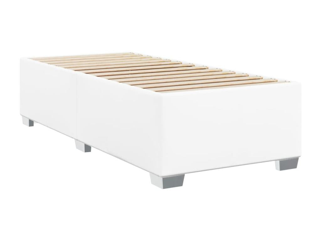 Materasso in similpelle bianca, 90 x 190 cm - dlz1766571217311