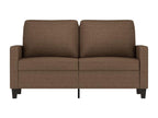 Divano à 2 posti Marrone 120 cm Tissu UWDR00015