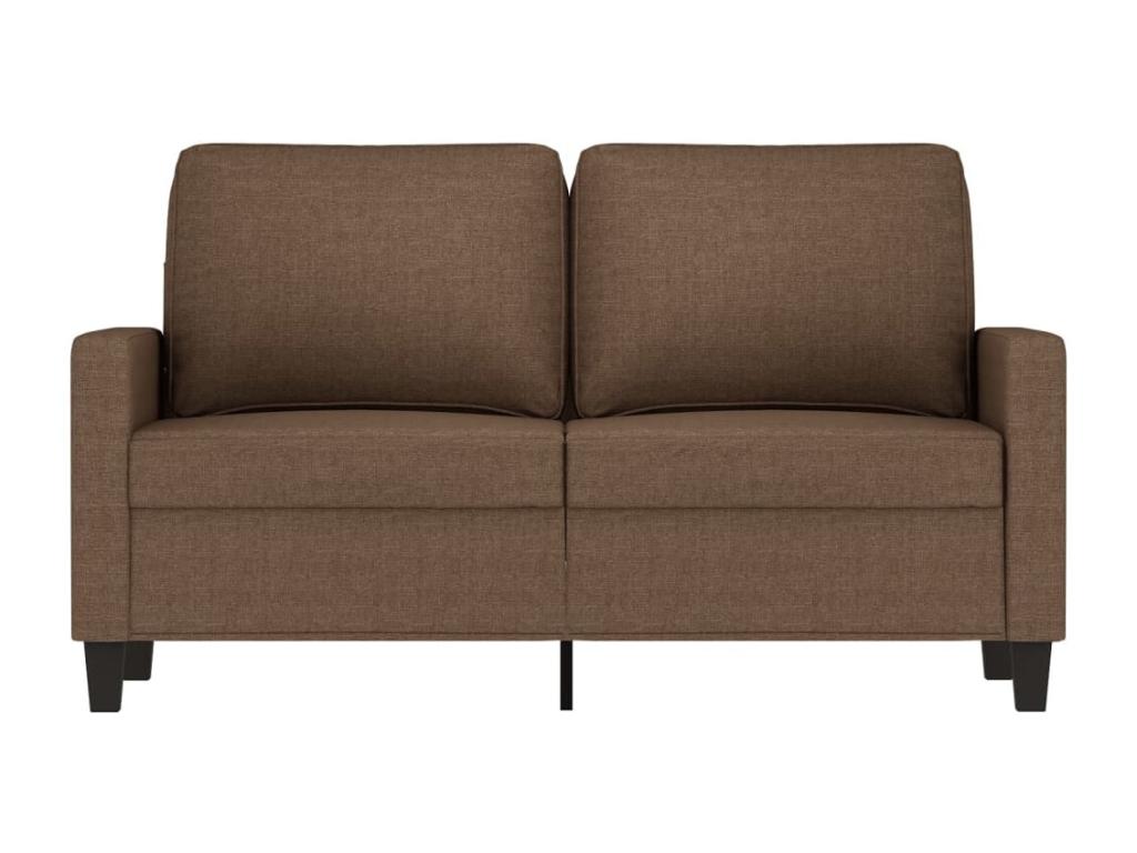 Divano à 2 posti Marrone 120 cm Tissu UWDR00015