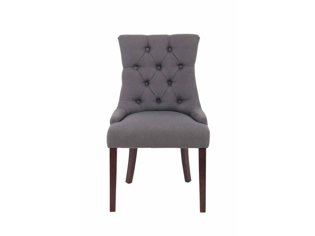 Set di 2 sedie da pranzo - Tissu / Mobenze - Grigio foncé - Mobenze BYYL32080