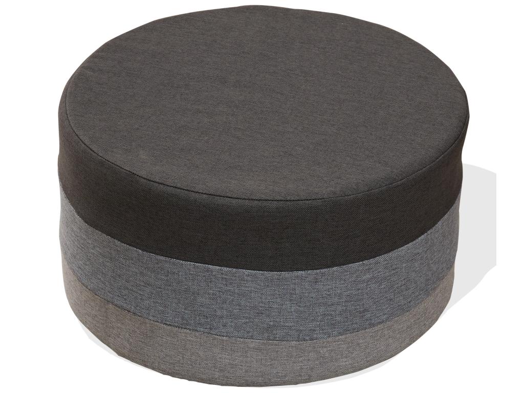 Pouf con gambe riposanti Plat Tissu Mobilier Vintage 25x45x45 JXIO11965