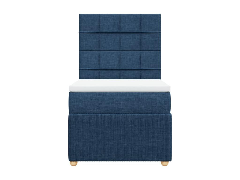 Sommier à Mobenze de lit con Materasso Blu 80x200 cm Tissu FWPV96766