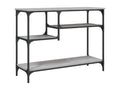 Tavolo consolle con étagère Mobenze grigio 100x35x75 VAKB38080