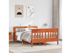 Struttura letto senza materasso cire marron 120x200cm Mobenze pin massif JGBQ45445