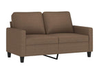 Divano à 2 posti Marrone 120 cm Tissu UWDR00015