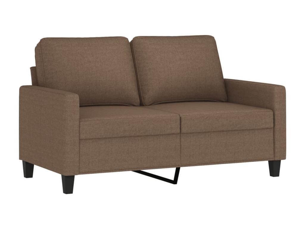 Divano à 2 posti Marrone 120 cm Tissu UWDR00015