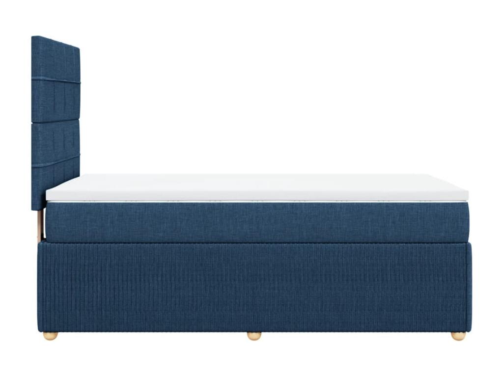 Sommier à Mobenze de lit con Materasso Blu 80x200 cm Tissu FWPV96766