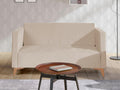 Divano Mobenze 101 Brun clair 136x82x74cm Tapisserie Gambe Plastique INID98121