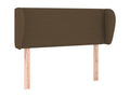 Testiera con oreilles Marrone Foncé 83x23x78/88 cm Tissu MWLM22646