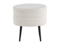 Pouf bianco, 40 x 40 x 40 cm