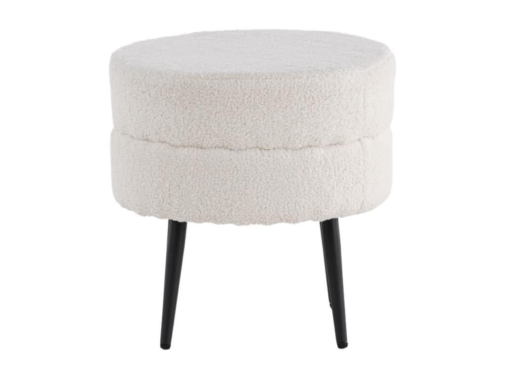 Pouf bianco, 40 x 40 x 40 cm