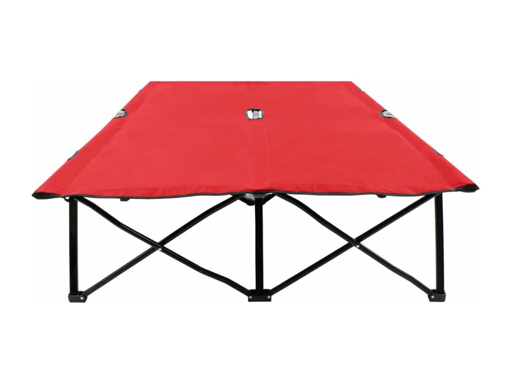 Lettino prendisole pieghevole 2 posti rouge Acier MQSA42768