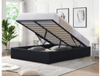 Letto contenitore nero Mobenze 180x200 cm con gambe et 14 Mobenze facile à monter et entretenir AOQV05424