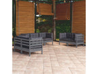 Set da giardino 7 pezzi con cuscini Mobenze de pin massif VZFK35262