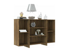 Credenza in legno ingegnerizzato marrone, 120 x 30 x 75 cm
