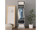 Armadio grigio cemento 50x50x200 cm Mobenze d'ingénierie NRJO99937