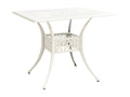 Mobenze - Table de jardin Bianco 90x90x73 cm Alluminio coulé XPOK91449