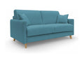 Mobenze Divano illuminato trasformabile in tessuto FELIS impermeabile T03 200 cm opaco- 160x197 blu ciel OMTD94614