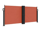 Auvent latéral rétractable terre cuite 100x1000 cm VBGE59141