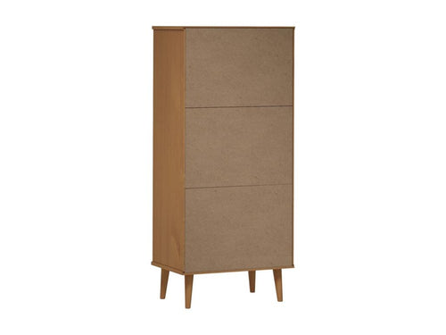 Bibliothèque Mobenze Marrone 60x35x133,5 cm Mobenze massif de pin SYGE92065