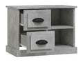Comodino grigio cemento 60x35,5x45 QJZD36076