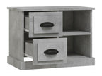Comodino grigio cemento 60x35,5x45 QJZD36076