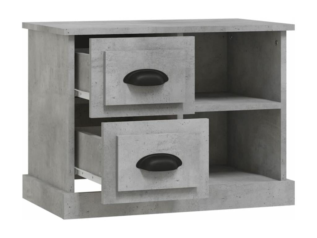 Comodino grigio cemento 60x35,5x45 QJZD36076