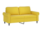 Divano 2 posti con decorazioni decorative gialle 140 cm Mobenze SNQL64840