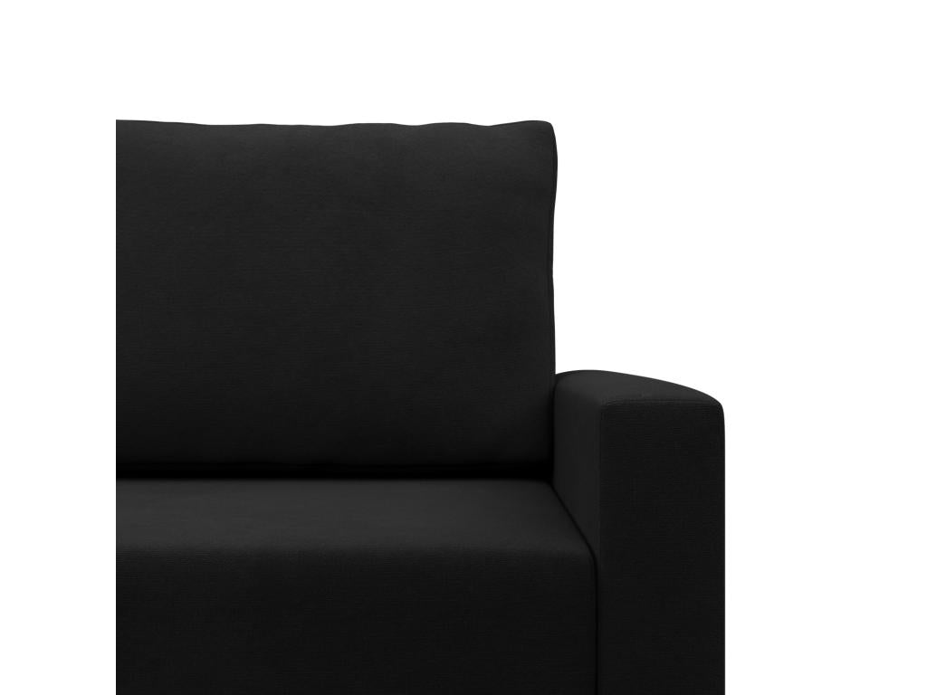 Divano ad angolo a U con funzione sommeil Coussin reversibile Mobenze Nero JQZF62242