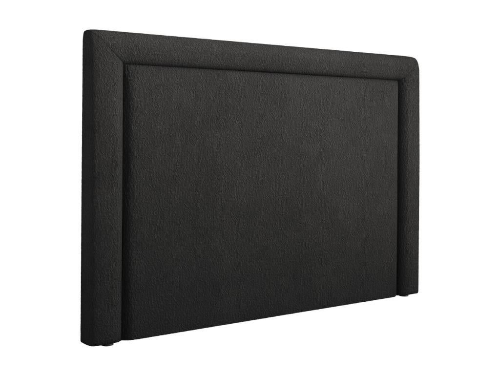 Mobenze - Testiera Mobenze 140x120 cm in bouclé nero - 140x8x120 cm CUCE88641