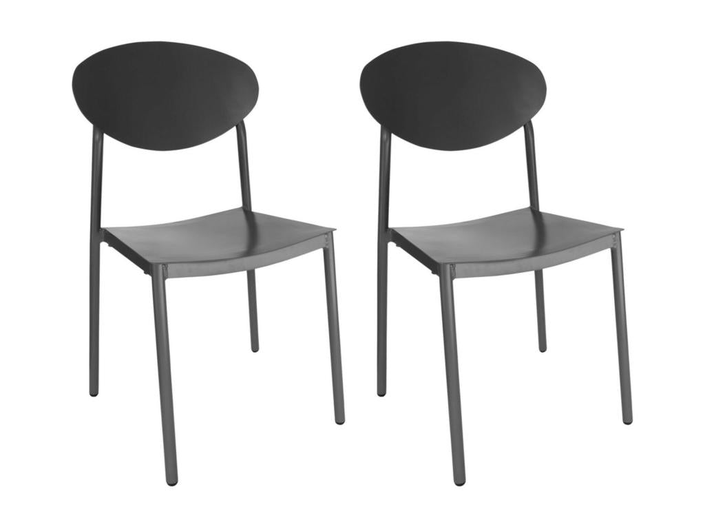 Sedia da giardino Mobenze modellabile in alluminio lotto di 2 - COQUELICOT PBBY71679