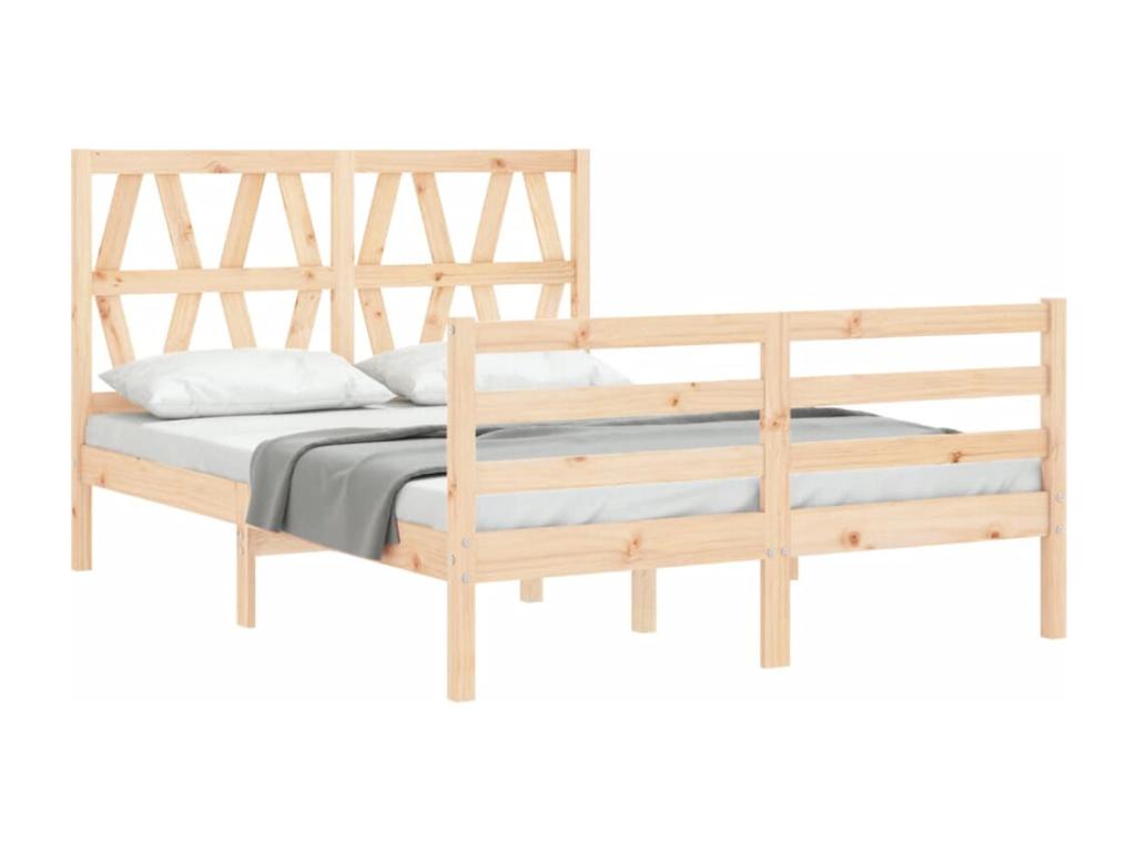 Struttura letto con testiera petit double Mobenze massif KSDU46396