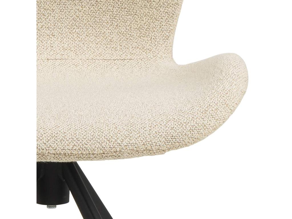 Chaise de dininging Mobenze funzione pivotante beige. BNQN77425