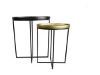 Luxameub Plateau Set mobile da 2 pezzi Luxameub Nero - Luxameub JCOQ91721