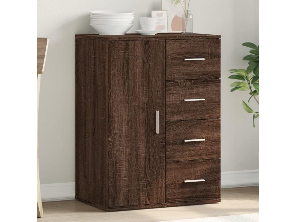 Credenza chêne marrone 59x39x80 cm Mobenze d'ingénierie BDPW67066