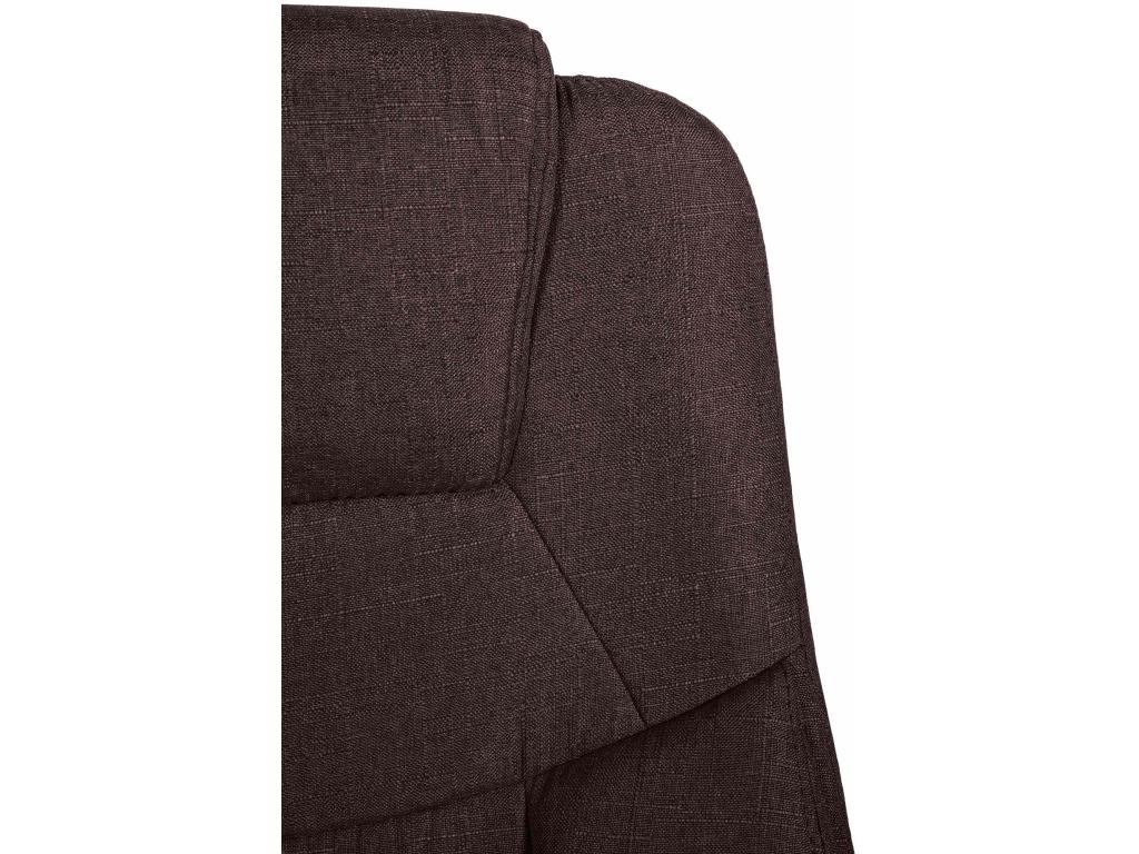 Sedia da ufficio - Tessuto / Metallo cromato - Marrone - XL Mobenze HQSJ47634