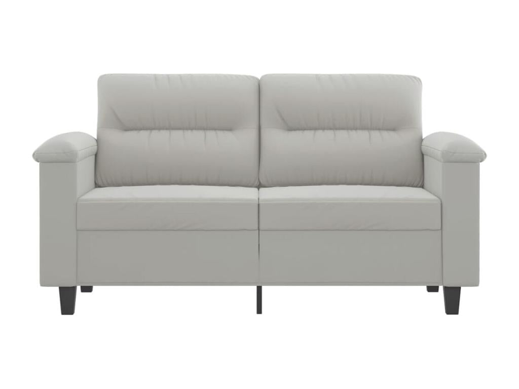 Divano à 2 posti Grigio chiaro 120 cm Tissu microfibra EYYB17248