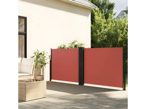 Auvent latéral rétractable terre cuite 100x1000 cm VBGE59141
