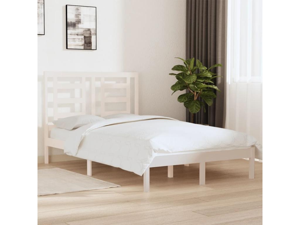 Struttura letto bianca, 120 x 190 cm