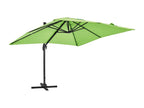 Ombrellone portatile rotante 3x3m e 4 dalles da sostituire in alluminio verde - Mobenze FBCN23826