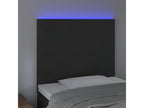 Testiera a LED Nero 80x5x118/128 cm Mobenze SIOX30170