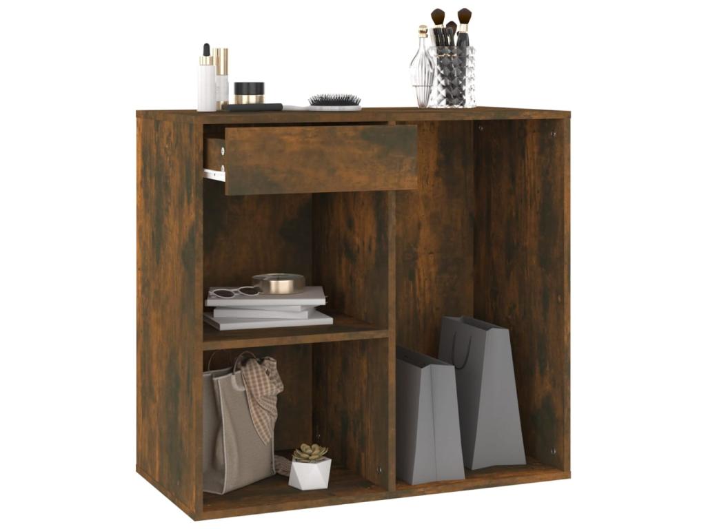 Armadio cosmetico Chêne fumé 80x40x75 Mobile d'ingegneria VSGR49116