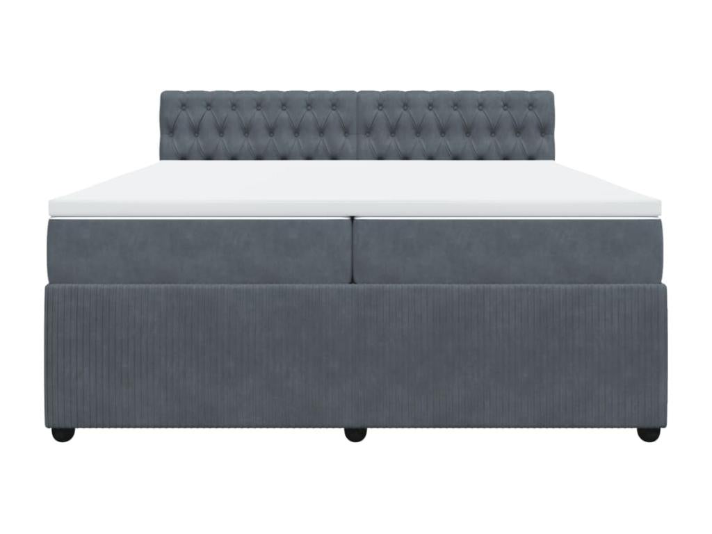 Sommier à Mobenze de lit et Materasso Grey foncé 200x200cm Mobenze HJTM92949