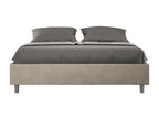 Lit sans sommier rembourré 160x190 microfibra sabbia Mobenze CZKA05047