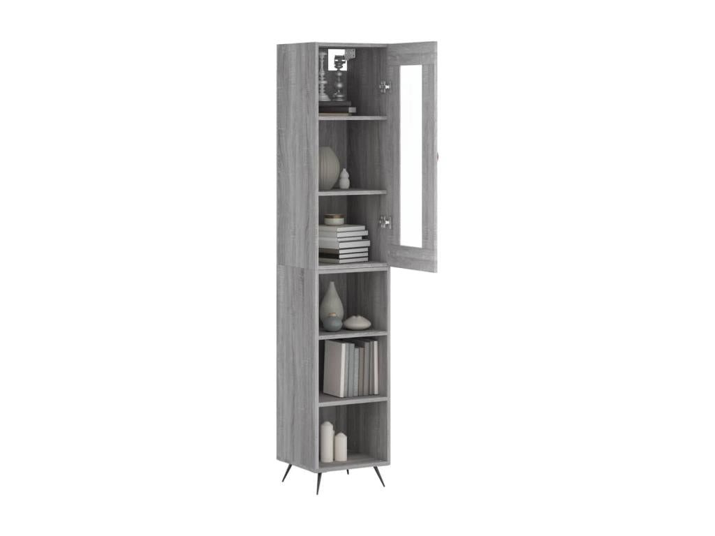 Credenza haut Mobenze grigio 34,5x34x180 cm Mobenze d'ingénierie VRLM29226