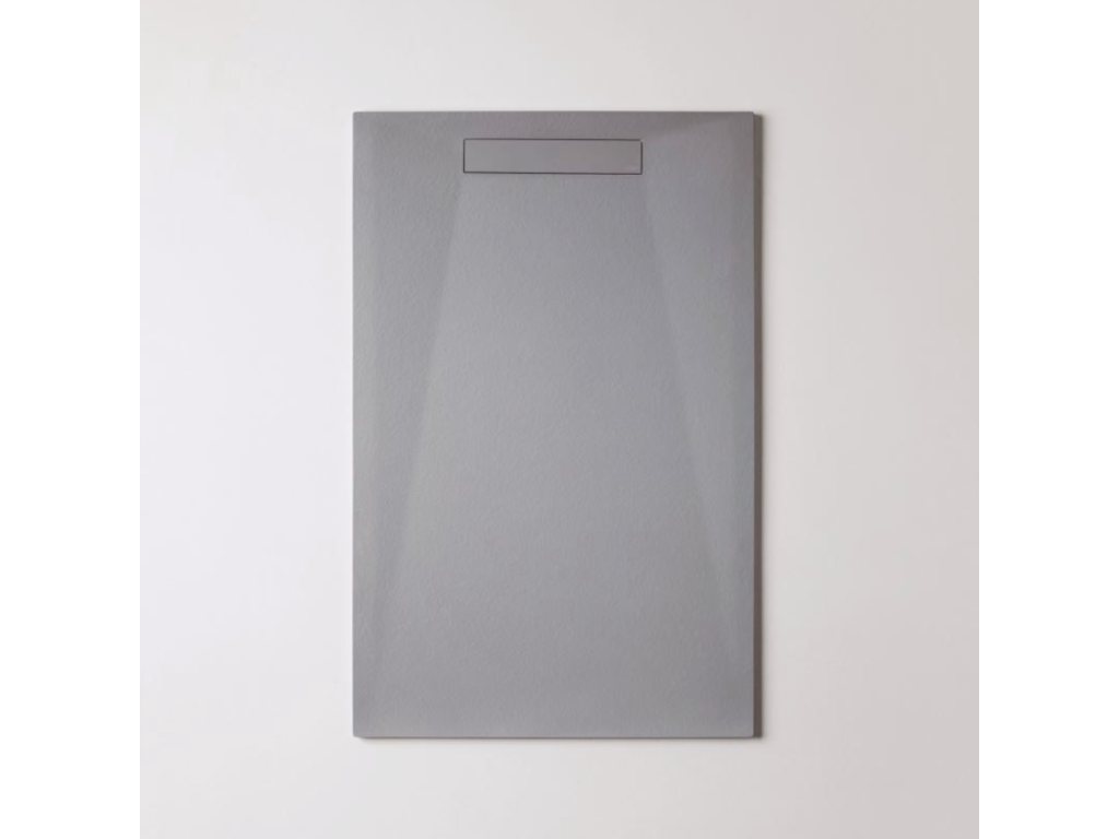 Contenitore per doccia extraplat PINPAI - Texture Luxameub e Luxameub Poliestere Grigio - L160xl90xh2.8cm - Luxameub QZRD43288
