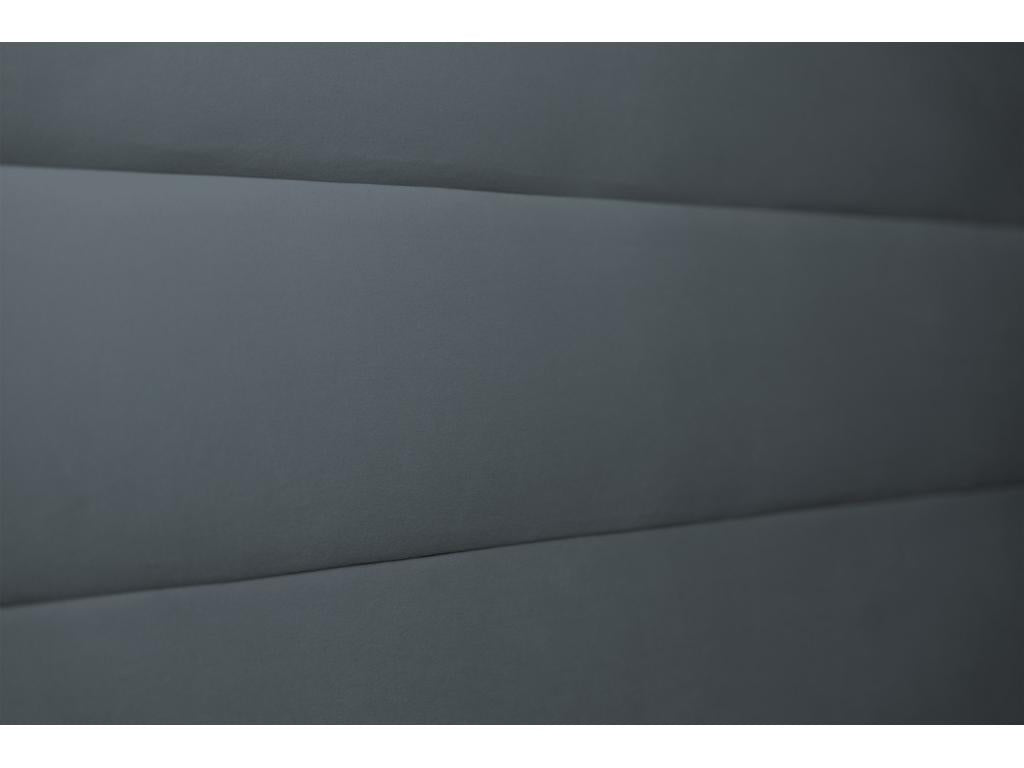Tete de lit Lignes Mobenze Grigio antracite L 140 cm - Ep 10 cm rembourré IFNH47438